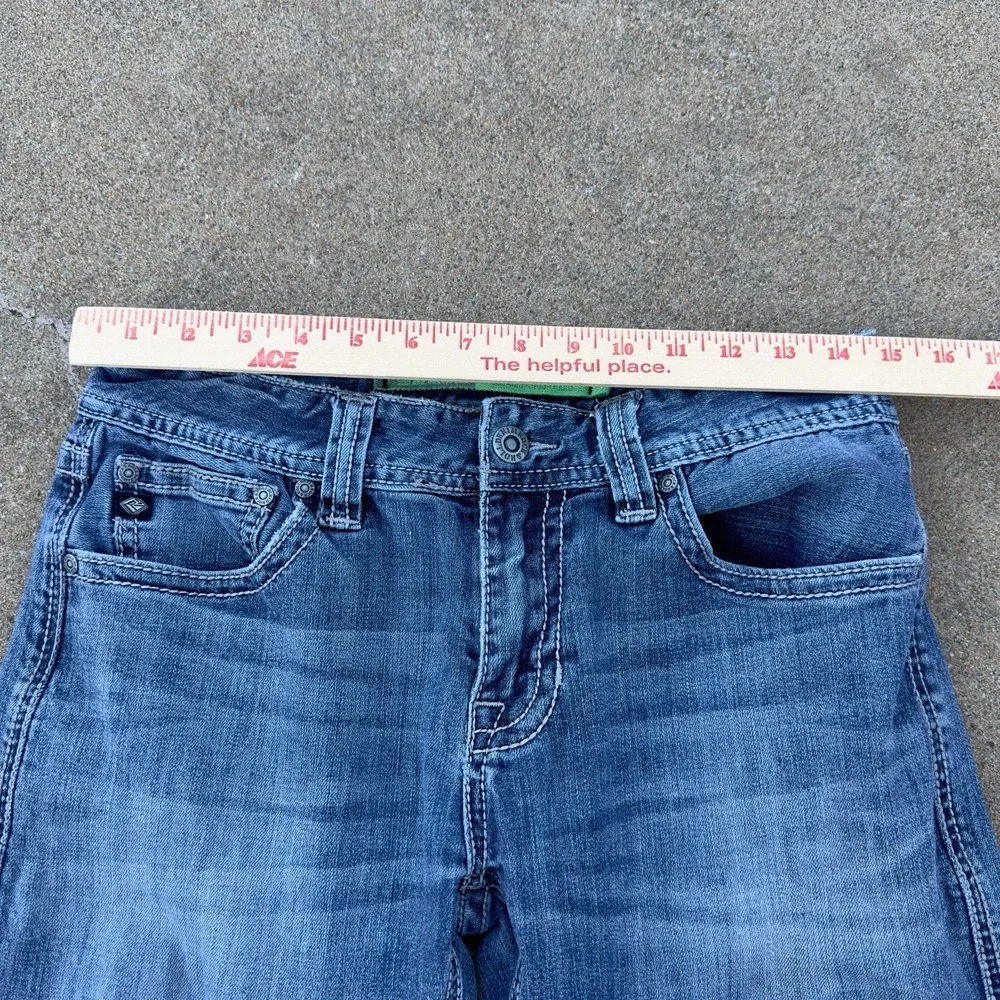 Rock & Roll Pistol Straight Regular Jeans Men's 30x34 Thick Stitch Cowboy Denim